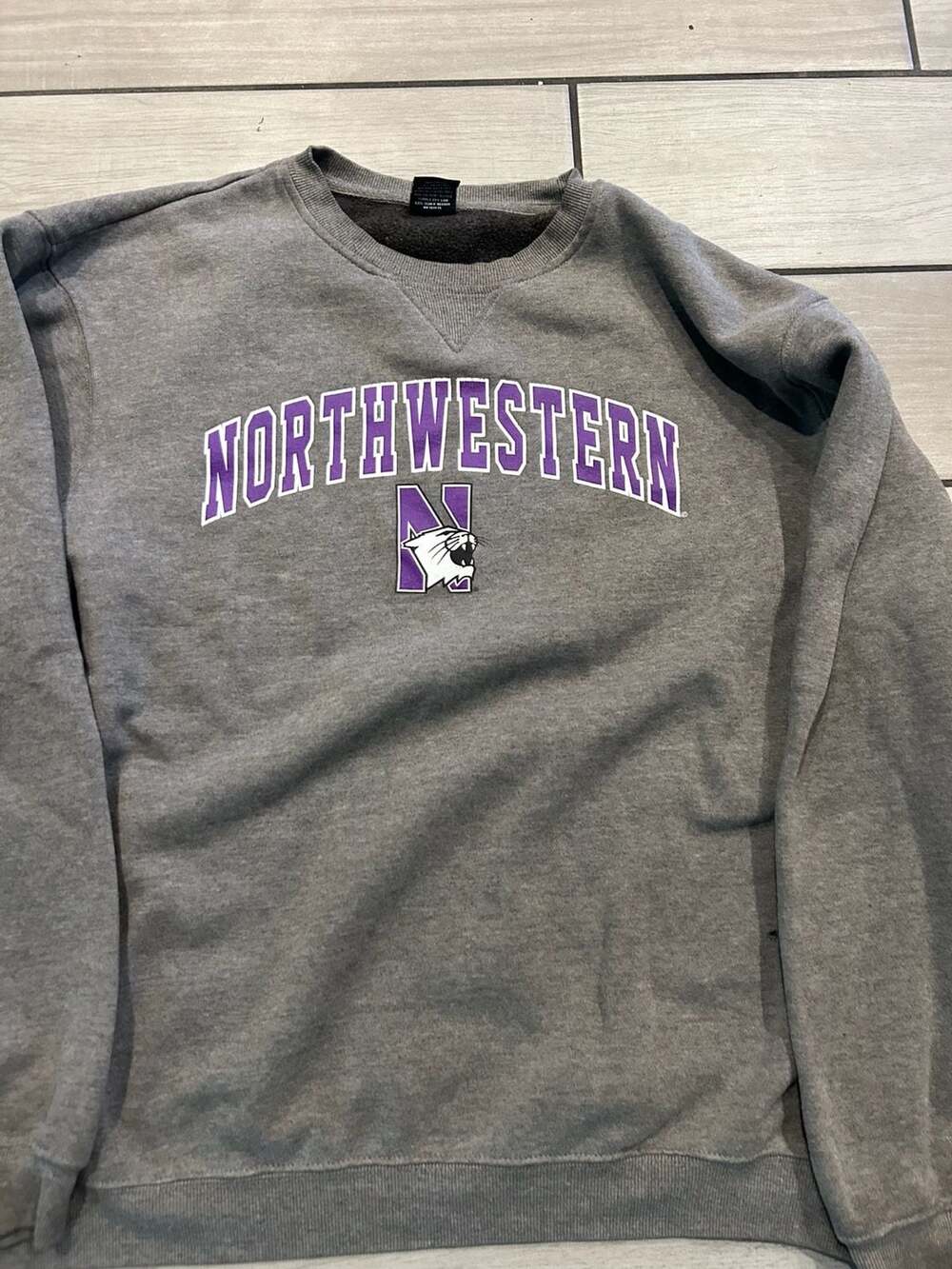 Top of the World Men's Heather Gray Northwestern Wildcats XL